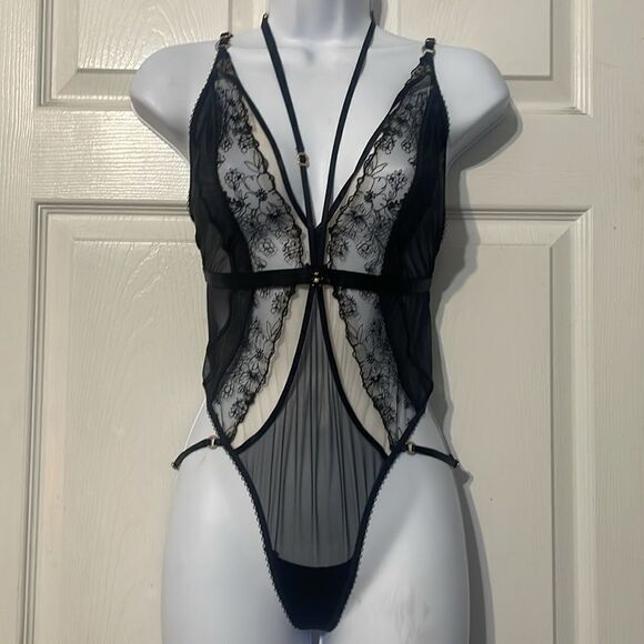 Honey Birdette Emma Bodysuit One Piece Black Size XS - Picture 4 of 13